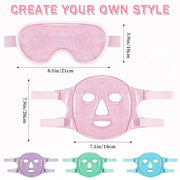 Geyoga Gel Ice Face Eye Mask Cooling Face Eye Masks for Reducing Puffiness, Dark Circles, Redness, Pain Relief, Migraine, ...