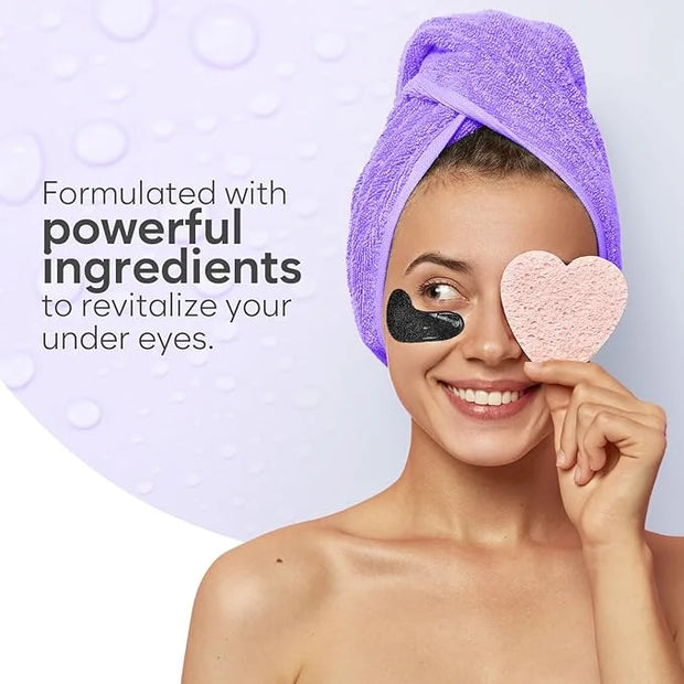 Under Eye Patches for Puffy Eyes and Dark Circles, Gel Eye Masks with Caffeine, Collagen & Vitamin C, Deeply Moisturizing,...