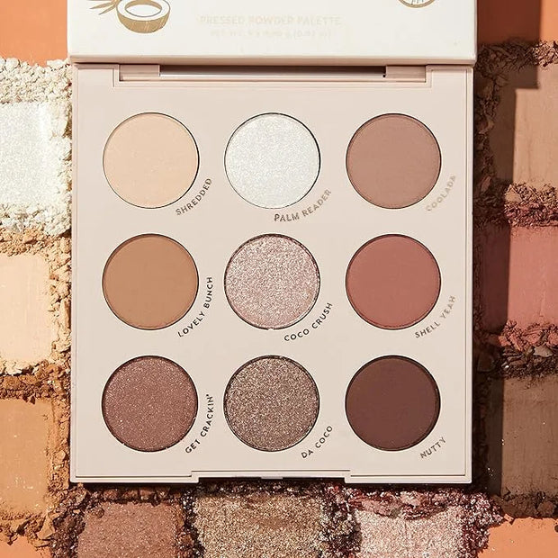 Colourpop Going Coconuts Eyeshadow Palette - Cool-Toned Neutral Eyeshadow Palette with Ultra-Velvety and Silky Finishes - ...
