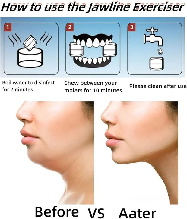 Jaw Exerciser for Men & Women 3 Resistance (6 PCS) - Product Image