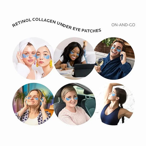 Dr. Pure Under Eye Patches for Wrinkles: Retinol Collagen Eye Mask for Puffy Eyes and Dark Circles with Hyaluronic Acid - ...