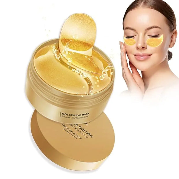 AMY'S DIARY 24K Gold Eye Mask Under Eye Patches (30 Pairs)- Puffy Eyes & Dark Circles Treatments,Reduce Under Eye Bags and...