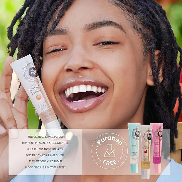 ROSÉE & CO Rosee Lip Gloss Vegan & Cruelty Free Treatment, Professional Make up, Long Lasting Glossy with Shea Butter, Moi...