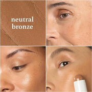 Julep Skip The Brush Cream to Powder Blush Stick - Neutral Bronze - Blendable and Buildable Color - 2-in-1 Blush and Lip M...