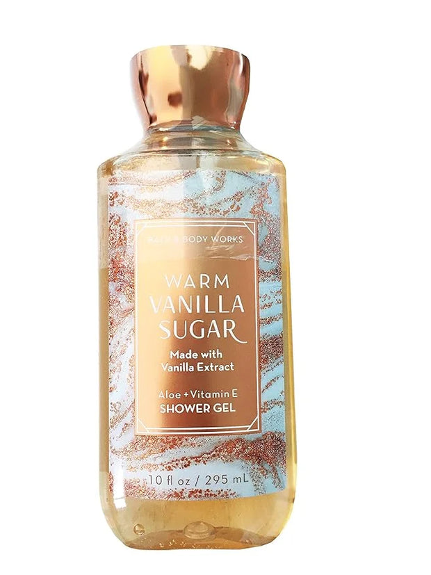 Bath and Body Works Warm Vanilla Sugar Signature Collection Shower Gel, 10 oz, new packaging - Product Image