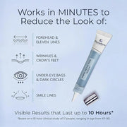 Plexaderm Rapid Reduction Eye Serum - Visibly Reduces Under-Eye Bags, Wrinkles, Dark Circles, Fine Lines & Crow's Feet Ins...