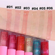 Jelly Glow Lip Oil Gloss, Long-Lasting Hydrating Non-Sticky Glow