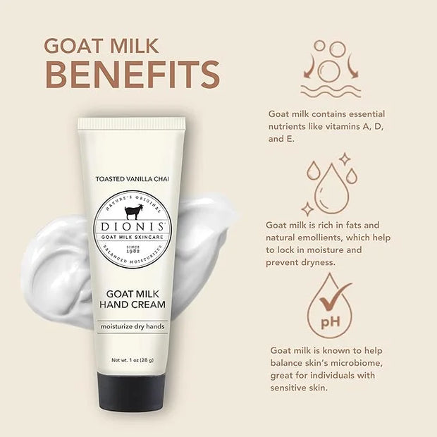 Dionis - Goat Milk Skincare Scented Hand Cream, Travel Size Self Care Moisturizing Lotion For Women, Vitamins & Minerals H...