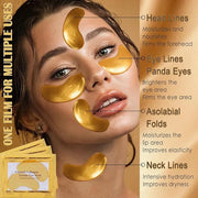 30 Pairs Lip Masks & Eye Mask for Mothers Day Gifts, 24K Gold Gel Under Eye Patches for Puffy Eyes, Crystal Collagen Moist...