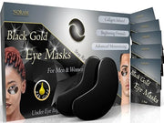 24k Black Gold Under Eye Masks (20 Pairs) by Noram | For: Puffiness, Wrinkles, Dark Circles, Under Eye Bags, Skin Brighten...