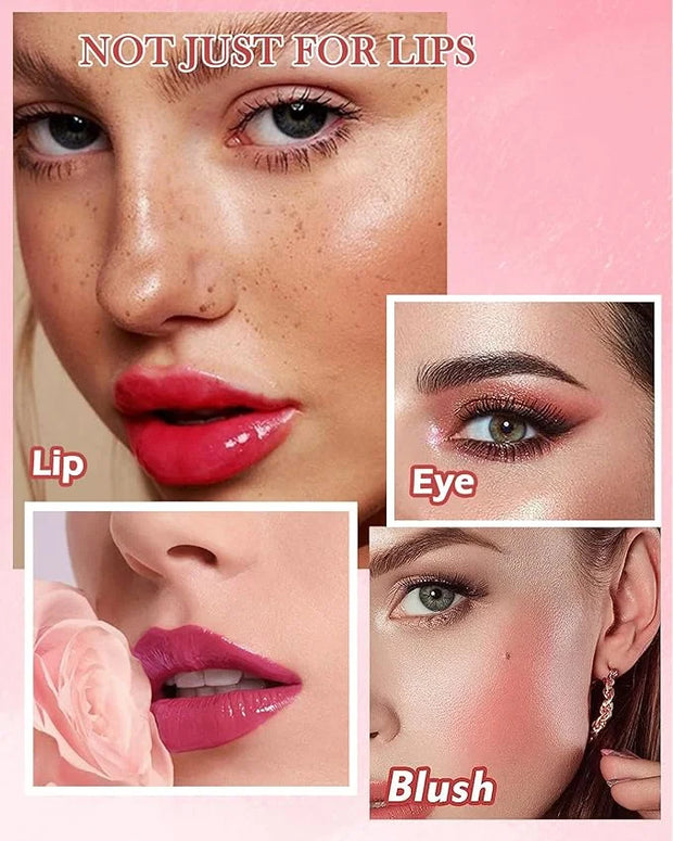 2 Colors Lip Tint Stain Duo, Moisturizing Water Moisturizing