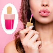RONRONS Lip Gloss Tubes, 15 Pieces Pink Ice-cream Shaped Empty Lip Gloss Containers Cute Mini Lipgloss Tubes with Wand for...