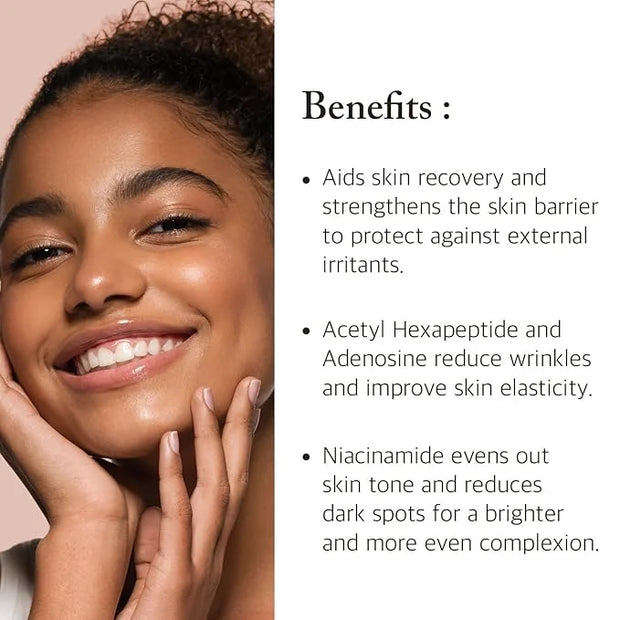 Salmon & Peptide Nutrition Cream – 1.76 fl oz– Deeply Hydrating Face Moisturizer with Collagen & Peptides for Dry, Aging S...