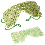 Jade Eye Mask, Facial Cooling Mask with 100% Real Jade for Hot & Cold Therapy to Reduce Wrinkles, Puffiness, Migraines, an...