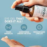 Anti-Aging Eye Gel - Luxurious Hydrating Under Eye Cream For Dark Circles and Puffiness, Bags, Crows Feet, Wrinkles - With...