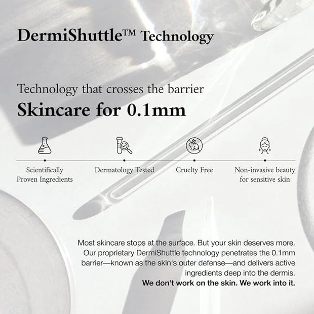 JEU'DEMEURE Collagen, Peptide, Hyaluronic Acid Serum, Face Lift with DermiShuttle, Korean Serum for Anti-Aging, Microneedl...