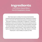 Lip Potion Aqua Glow No.5 Raspberry Soap | Hydrating, Non-Sticky Gloss with Sheer Radiance | 0.3 Oz - Product Image