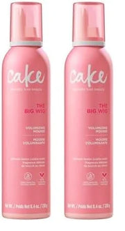Cake Beauty Volumizing Mousse, The Big Wig - High Volume, Flexible Hold Hair Mousse with 450 F Heat Protection - For All H...