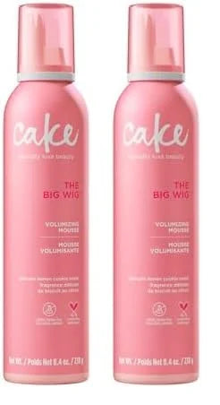 Cake Beauty Volumizing Mousse, The Big Wig - High Volume, Flexible Hold Hair Mousse with 450 F Heat Protection - For All H...