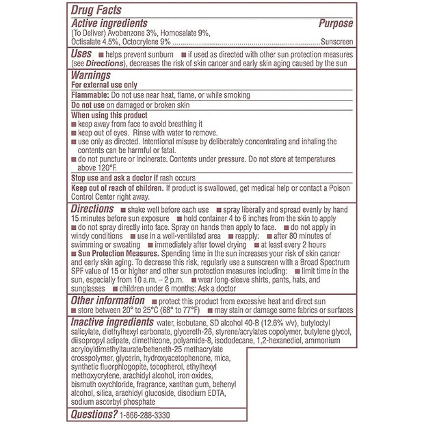 Coppertone Glow with Shimmer Sunscreen Spray SPF 50, Water Resistant Spray Sunscreen, Broad Spectrum SPF 50 Sunscreen Pack...