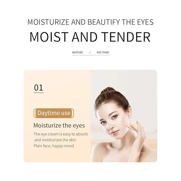 BIOAQUA Rice Raw Pulp Under-Eye Cream Rice Extract Moisturizing Smooth Nourishing Under-Eye Skin 20g / 0.7oz - Product Image