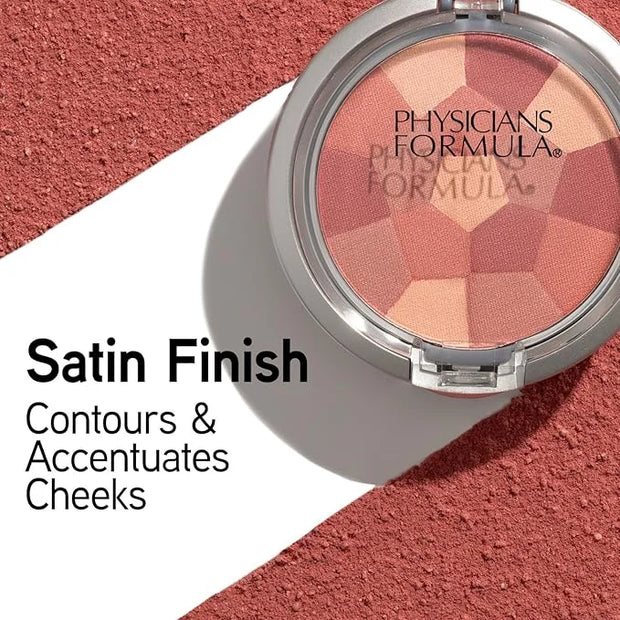 Physicians Formula Powder Palette Multi-Colored Blush Powder Blushing Rose, Dermatologist Tested - Product Image