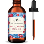 Pomegranate Seed Oil - Pure, Cold Pressed, Unrefined - Organic Body Oil - Antioxidant Serum for Face, Hair, Skin and Nails...