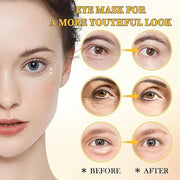 Avocado Golden Under Eye Mask Skincare 60 Pairs Set, Moisturizing Non-greasy Under Eye Patches for Women and Men, Travel S...