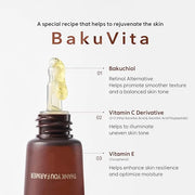 THANKYOU FARMER BakuVita Intensive Eye Serum - Retinol Alternative Bakuchiol, Vitamin C Eye Cream, Vitamin E, Korean Eye C...