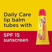 Carmex Daily Care Moisturizing Lip Balm with SPF 15, Strawberry Lip Balm Tubes, 0.35 OZ Each - 3 Count (Pack of 3) - Produ...