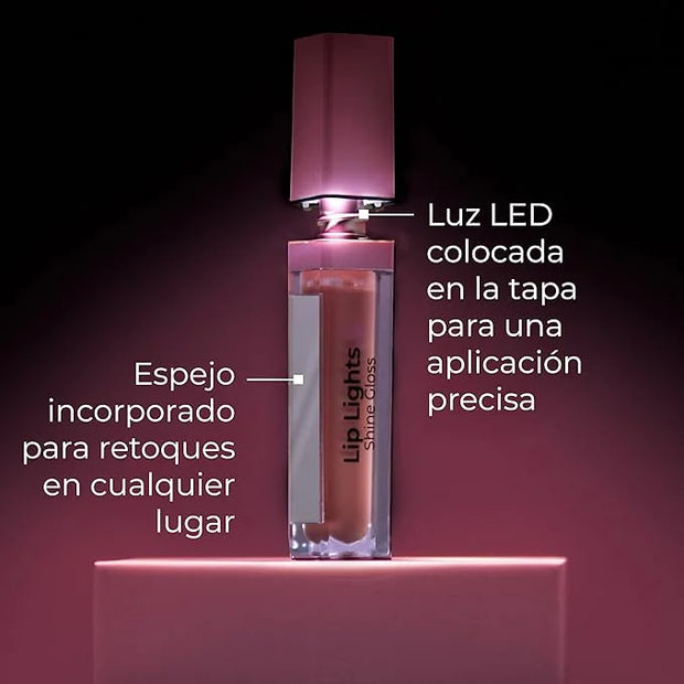 MCoBeauty LipLights Shine Gloss, Marshmallow, Soft Pink Shine for Irresistible Lips, Vegan, Cruelty Free Cosmetics - Produ...