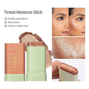MEICOLY Cream Bronzer Stick, Natural Highlight Contour Makeup,Face Highlighter Stick,Contour Stick Facial Contouring Stick...