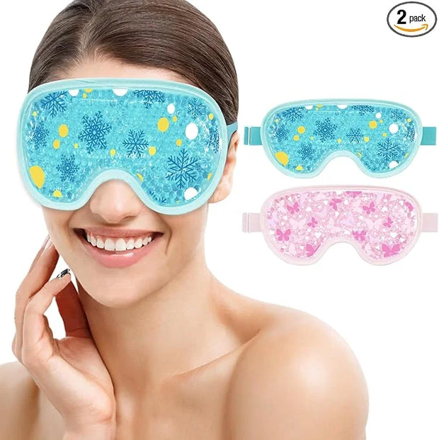 Cooling Eye Mask Cold Eye Compress Mask for Puffy Eyes, Reusable Eye Ice Pack Gel Ice Eye Mask for Tired Eyes, Eyes Surger...