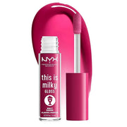 NYX PROFESSIONAL MAKEUP This Is Milky Gloss, Lip Gloss with 12 Hour Hydration, Vegan - Malt Shake (Warm Red) - Product Image