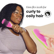 Tangle Teezer Ultimate Detangler Curly Hair Brush, Dry & Wet Hairbrush, Reduces Frizz & Breakage, for 3C to 4C Curly Hair ...