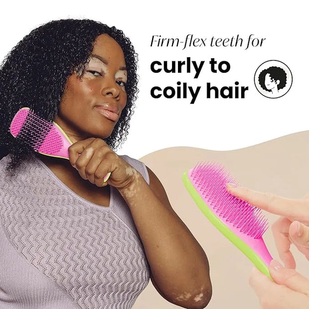 Tangle Teezer Ultimate Detangler Curly Hair Brush, Dry & Wet Hairbrush, Reduces Frizz & Breakage, for 3C to 4C Curly Hair ...