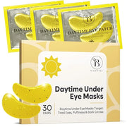 Daytime Under Eye Patches for Puffy Eyes and Dark Circles, Gel Eye Masks with Caffeine, Collagen & Vitamin C, Deeply Moist...