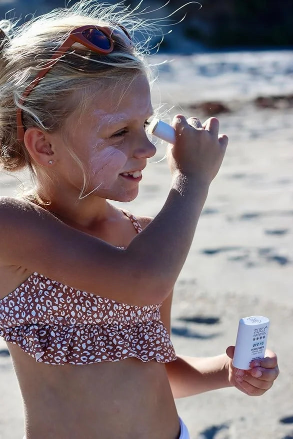Zoey Naturals SPF 50 Mineral Sunscreen Stick for Babies & Kids - Safe Sunblock Moisturizer for Body & Face - with Rose Hip...