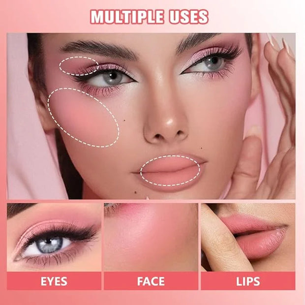 Blush for Cheeks Professional Makeup Palette, Comes with 4 Separate Powder Palette,Blendable and Fade-Resistant for Eyes,L...