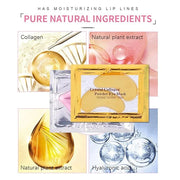 30 Pairs 24K Gold Eye Masks & Lip Masks,Crystal Collagen Eye Patches for Puffy Eyes, Effectively Moisturizing Lip & Eye Sk...