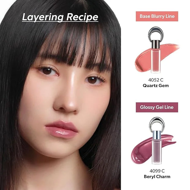 ENTROPY Makeup 2-in-1 Charm Shiny Glowy Lip & Cheek Gloss Tint Keychain, High Pigment Glossy Lip Color & Plumping Gloss, C...