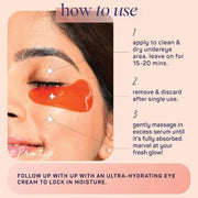 SpaLife Beauty Bright Eyed Undereye Masks – Hydrogel Eye Patches for Dark Circles, Puffiness, & Dullness with Vitamin E, G...