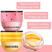 3 Pcs Bee Lip Balm Honey Lime)