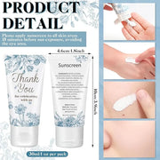 36 Sets Sunscreen for Baby Shower Party Favors SPF 30 Baby Shower Mini Sunscreen Lotion 1 oz Resistant Travel Sunscreen Bu...
