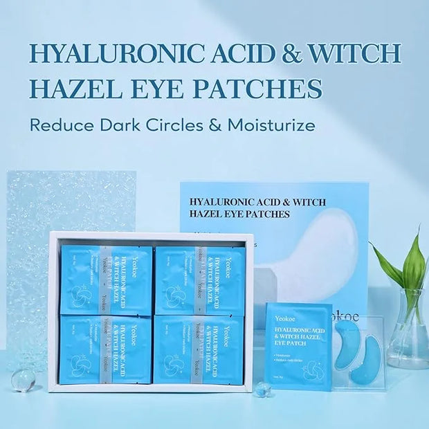 Under Eye Patches for Dark Circles,Puffy Eyes,20 Pairs Face Masks SkinCare With Hyaluronic Acid Witch Hazel for Moisturize...