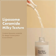 Rice Glow Milky Toner with 784,000ppm Korean Rice Water, Niacinamide, Ceramides, Panthenol, Glow, Glass Skin, Hydrating, P...
