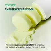 Holika Holika Aloe Cooling Sunscreen Stick: Moisturizing, Soothing, Hydrating, Face & Body, Broad Spectrum, PF 50+, PA++++...