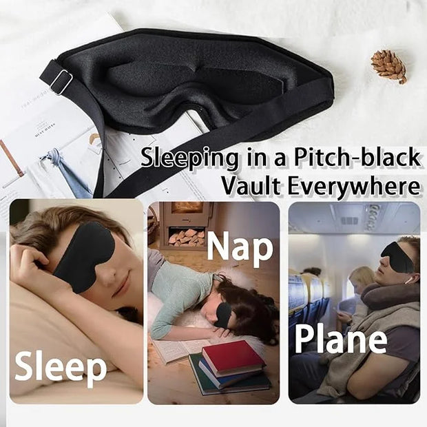 Eye Mask for Lash Extensions, Sleep Mask for Side Sleeper, Eyelash Sleeping Mask for Extensions,100% Block Out Light Sleep...