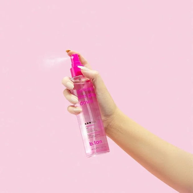 b.tan Violet Self Tan Foam & Face Mist Kit | Lovers Bundle - Dark Sunless Tanning Mousse, Bronzing Glow Gradual Facial + B...