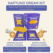 Naptuno 16 PCS Steam Eye Masks Disposable, Eye Fatigue Relief Self Heating Warming Eye Mask for Dry Eyes - Heated Sleep Ma...